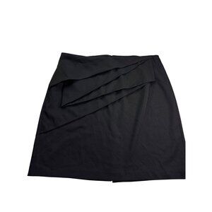 Vintage Y2K NYCC Womens Pencil Skirt Size 20W Black Ruffles